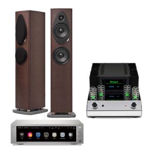 Sonetto III G2 Floorstanding Speakers x MA252 Hybrid Integrated Amplifier x RS250A Complete HiFi Network Streamer
