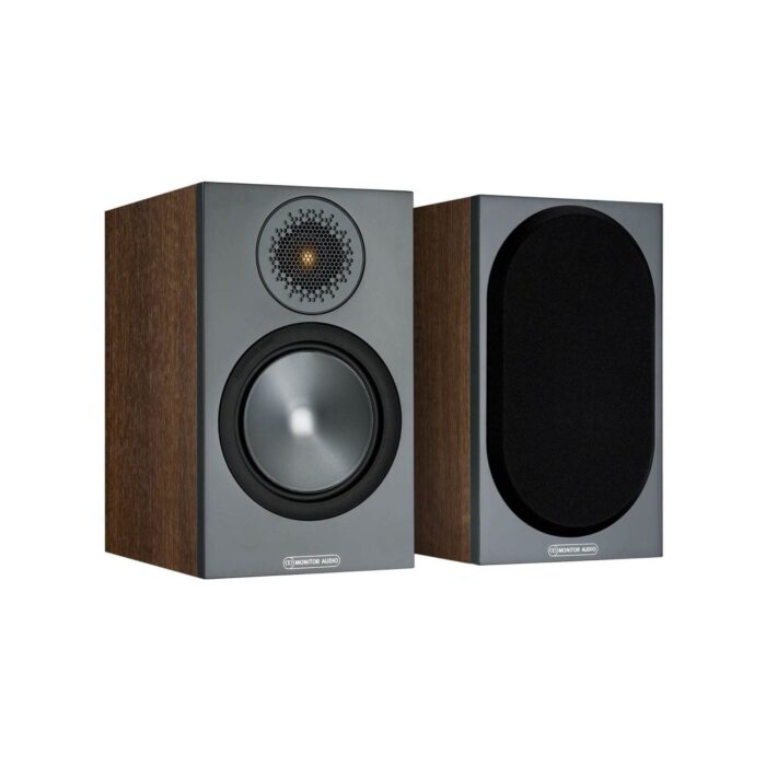 1.AVStore-Monitor-Audio-Bronze-50-Bookshelf-Loudspeakers-Front-Angled-View-Walnut