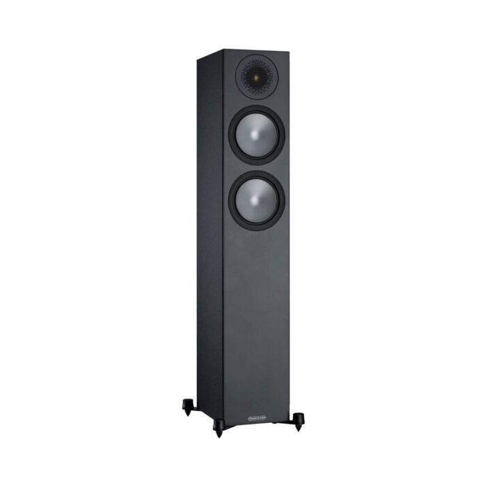 2.AVStore-Monitor-Audio-Bronze-200-Floor-Standing-Speaker-Front-View-Black