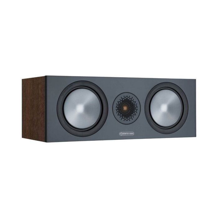 1.AVStore-Monitor-Audio-Bronze-C150-Center-Channel-Speaker-Front-Angled-View-Walnut