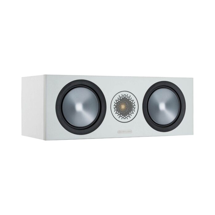 1.AVStore-Monitor-Audio-Bronze-C150-Center-Channel-Speaker-Front-Angled-View-White