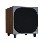 1.AVStore-Monitor-Audio-Bronze-W10-Powered-Subwoofer-Front-Angled-View-With-Grille-Walnut
