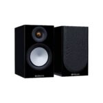 1.AVStore-Monitor-Audio-Silver-50-7G-Front-Angled-View-Hero-High-Gloss-Black