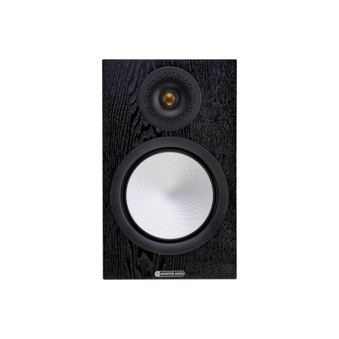 5.AVStore-Monitor-Audio-Silver-100-7G-Front-View-Without-Grille-Black-Oak