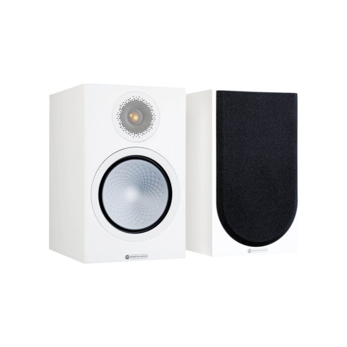 1.AVStore-Monitor-Audio-Silver-100-7G-Front-Angled-View-Hero-Satin-White