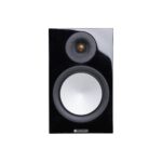 5.AVStore-Monitor-Audio-Silver-100-7G-Front-View-Without-Grille-High-Gloss-Black