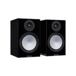 3.AVStore-Monitor-Audio-Silver-100-7G-Front-Angled-View-Without-Grille-High-Gloss-Black