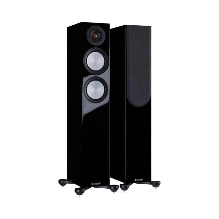 1.AVStore-Monitor-Audio-Silver-200-7G-Front-Angled-View-High-Gloss-Black