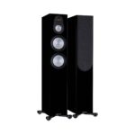 1.AVStore-Monitor-Audio-Silver-300-7G-Front-Angled-View-High-Gloss-Black