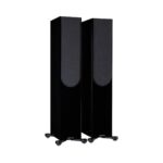 2.AVStore-Monitor-Audio-Silver-300-7G-Front-Angled-View-With-Grille-High-Gloss-Black