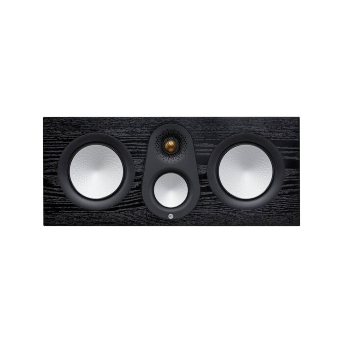 3.AVStore-Monitor-Audio-Silver-C250-7G-Front-View-Without-Grille-Black-Oak