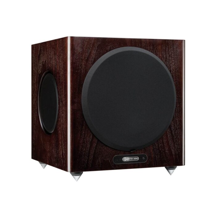 1.AVStore-Monitor-Audio-Gold-W12-Subwoofer-Front-Angled-View-Dark-Walnut