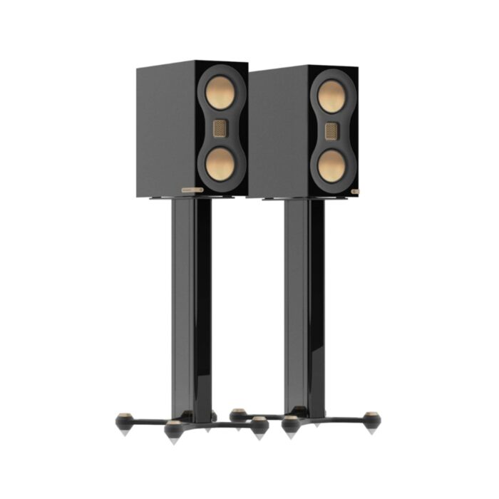 5.AVStore-Monitor-Audio-Studio-89-Speaker-Stand-Front-Angled-View-With-Speaker